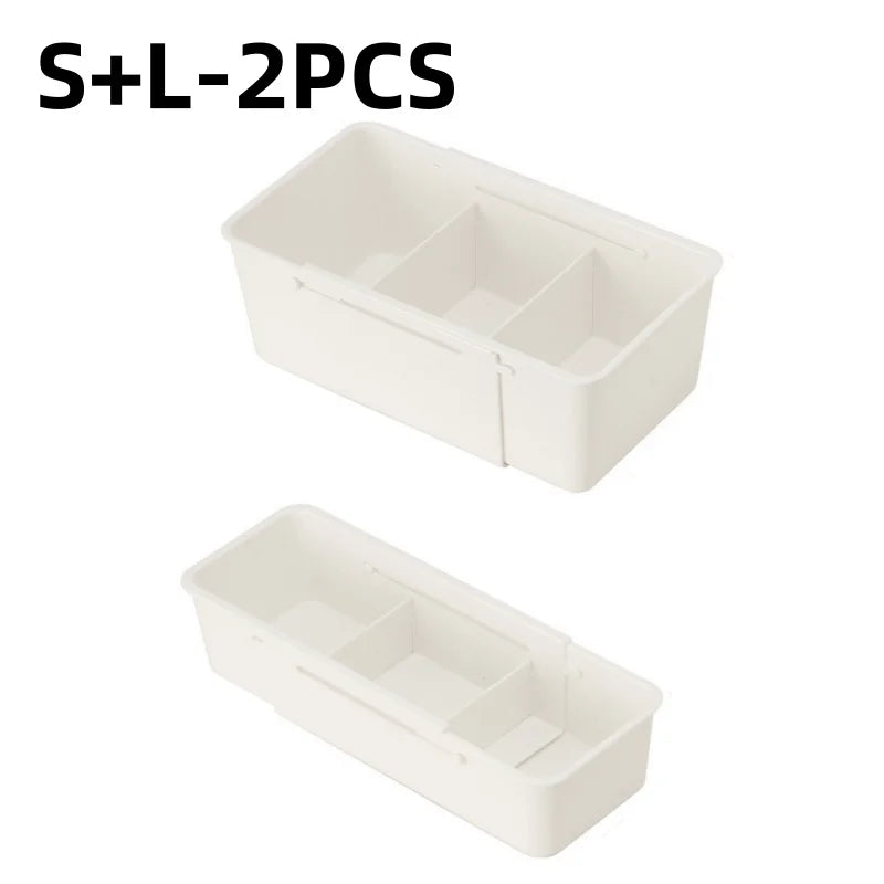 Retractable Drawer Organizer Box – Kitchen & Vanity Storage