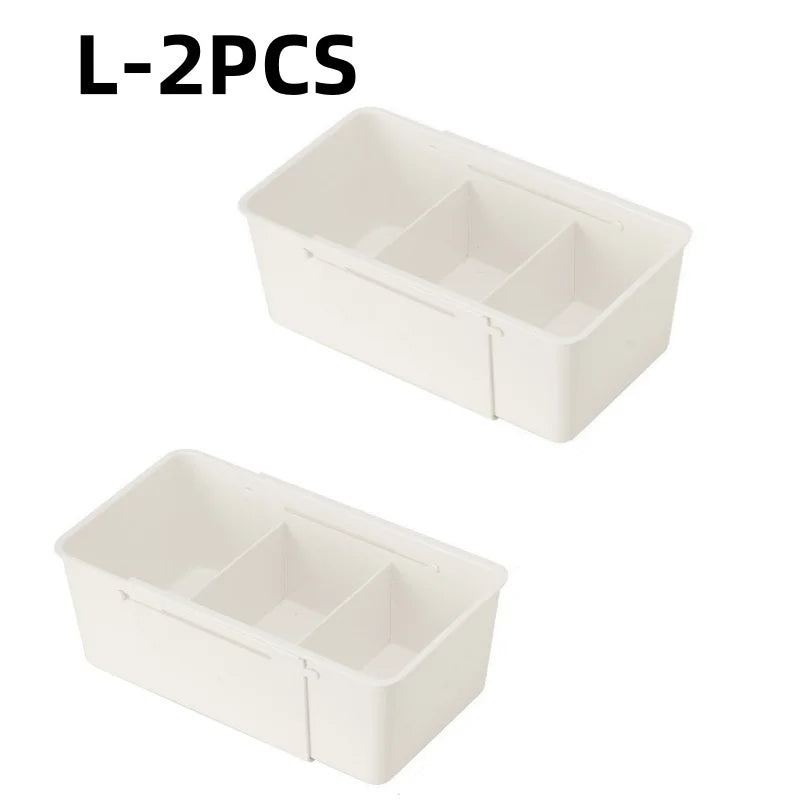 Retractable Drawer Organizer Box – Kitchen & Vanity Storage