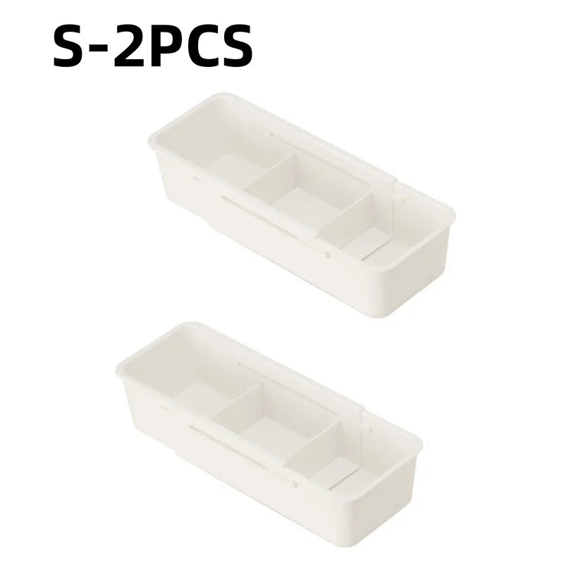 Retractable Drawer Organizer Box – Kitchen & Vanity Storage