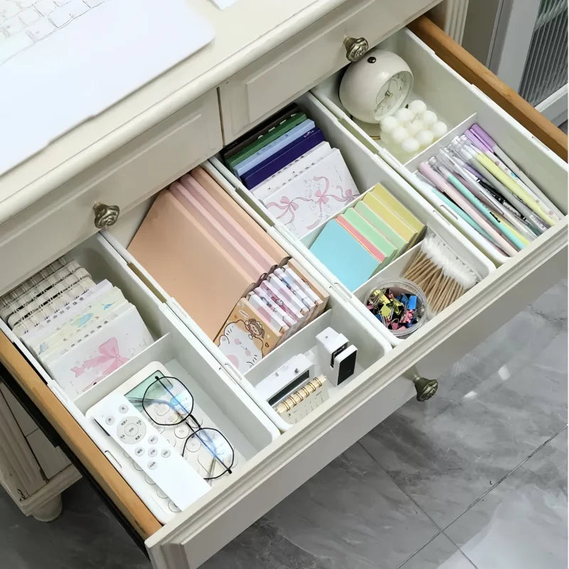 Retractable Drawer Organizer Box – Kitchen & Vanity Storage