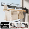 OptiSpace Modern Wall Mounted Clothes Drying Rack - Heavy Duty Foldable Design